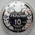 Ukraina - 10 hrywien - 2002 - ZWIERZĘTA / SREBRO