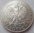 POLSKA - II RP : 10 złotych - Romuald Traugutt - 1933