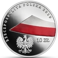 10 złotych - 100-lecie Polskiej Flagi Państwowej - 2019