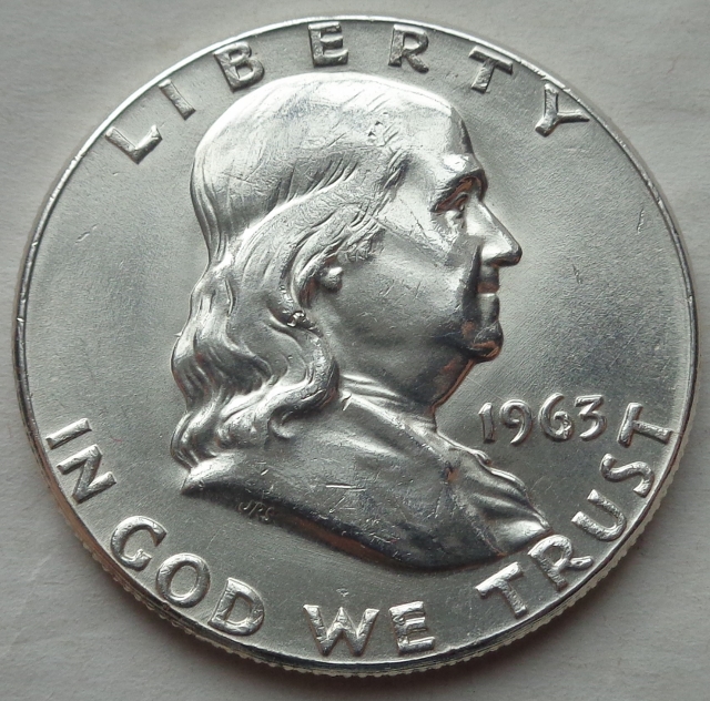 Usa 1 2 Dolara 1963 Franklin Half Dollar Numimarket Pl