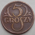 POLSKA - II RP - 5 GROSZY - 1923