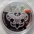 USA - 1 dolar - 2010 P - Boy Scouts of America - srebro