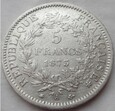 FRANCJA - 5 franków - 1873 A - HERKULES