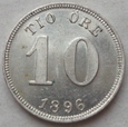 Szwecja - 10 ore - 1896 - Oskar II
