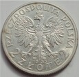 2 złote - GŁOWA KOBIETY - 1933 - srebro