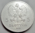 Polska - II RP - 5 złotych - Sztandar - 1930 - srebro