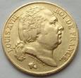 FRANCJA - 20 FRANKÓW - 1818 A - Ludwik XVIII