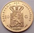 HOLANDIA - 10 Guldenów 1876 - Willem III
