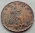 WIELKA BRYTANIA - FARTHING - 1884 - Victoria