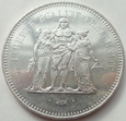 FRANCJA - 50 franków - 1976 - Herkules - srebro