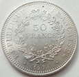 FRANCJA - 50 franków - 1976 - Herkules - srebro