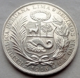Peru - 1 sol - 1915 - srebro