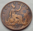 WIELKA BRYTANIA - FARTHING - 1879 - Victoria