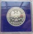 Polska - PRL - 5000 złotych Władysław Jagiełło półpostać 1989