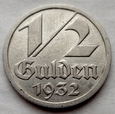 Wolne Miasto Gdańsk - 1/2 guldena - 1932 - WMG