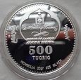 Mongolia - 500 tugrig - 2001 - Niedźwiedź / srebro
