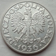5 złotych - ŻAGLOWIEC - 1936 - SREBRO