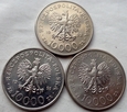 Polska - III RP - 10000 złotych 1990 + 1991 + 1992 / KPL - 3 sztuki