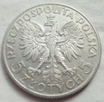 5 złotych - GŁOWA KOBIETY - 1933 - srebro