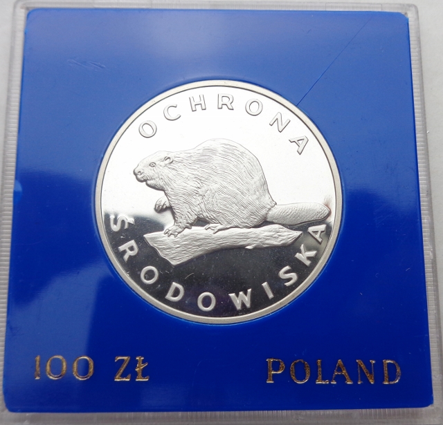 POLSKA - PRL : 100 złotych - Ochrona środowiska - Bóbr - 1978
