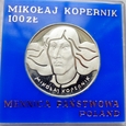 Polska - PRL : 100 złotych - Mikołaj Kopernik - 1974 - srebro