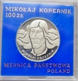 Polska - PRL : 100 złotych - Mikołaj Kopernik - 1974 - srebro