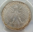 Polska 5 Złotych 1934 Głowa Kobiety PCGS AU Detail