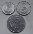 Polska / PRL - 3 monety z 1949 roku