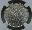 Polska 2 Złote Piłsudski 1936 NGC UNC