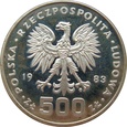 Polska / PRL - 500 Złotych  XXIII Olimpiada Los Angeles  1983 próba