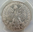 Polska 5 Złotych 1934 Głowa Kobiety PCGS UNC Detail