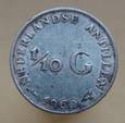 Antyle Holenderskie 1/10 Guldena 1960
