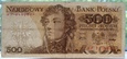 Polska 500 Złotych 1976 seria AF
