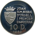 Andora 10 Dinarów 1989