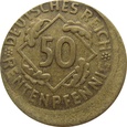 Niemcy 50 Rentenpfennig 1924 A  - klasyczny destrukt