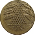 Niemcy 50 Rentenpfennig 1924 A  - klasyczny destrukt