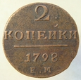 Rosja 2 Kopiejki 1798 E.M