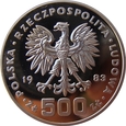 Polska / PRL  500 Złotych  XIV ZIO Sarajewo 1983 próba