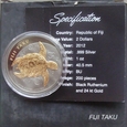 Fidżi - 2 $ 2012 Żółw - srebro / złoto (g-6D)