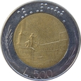 Włochy 500 Lirów 1986