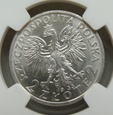 Polska 2 Złote Kobieta 1933 NGC - MS64+