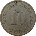 Niemcy 10 Pfennig 1899 J