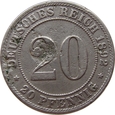 Niemcy 20 Pfennig 1892 A
