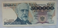 Polska 500 000 Złotych 1990 seria AD