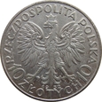 Polska 10 Złotych 1932 b.z. Głowa Kobiety