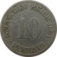 Niemcy 10 Pfennig 1897 G