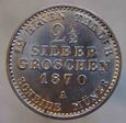 Niemcy Prusy 2 1/2 Silber Groschen 1870 A