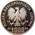 Polska / PRL 1000 złotych Sowa 1986 próba