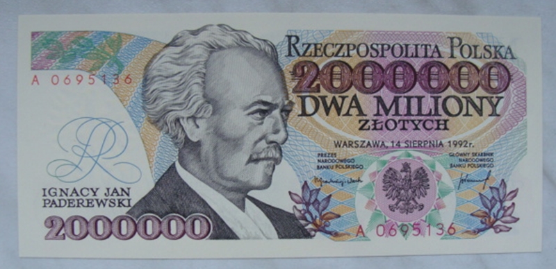 Polska 2 000 000 Złotych 1992 seria A