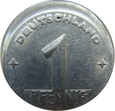 Niemcy / DDR 1 Pfennig 1949 E - destrukt